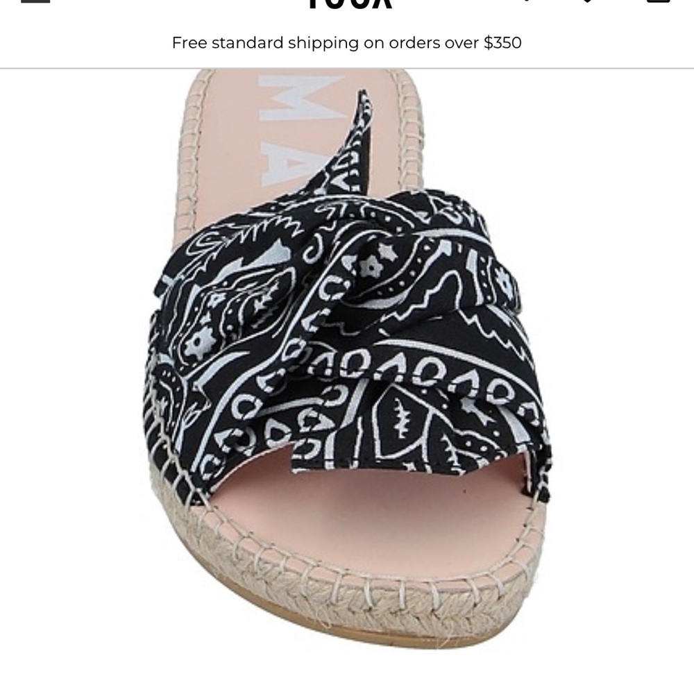 Manebi Paisley Print Sandals